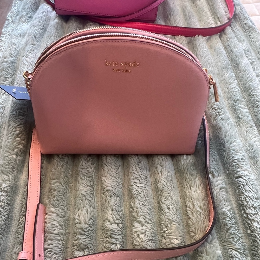Pink, brand new cross body Kate spade bag